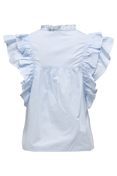 Only onlsunny life capsl frill top wvn n